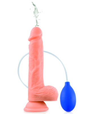 Gode ventouse réaliste éjaculateur 21,5 cm 